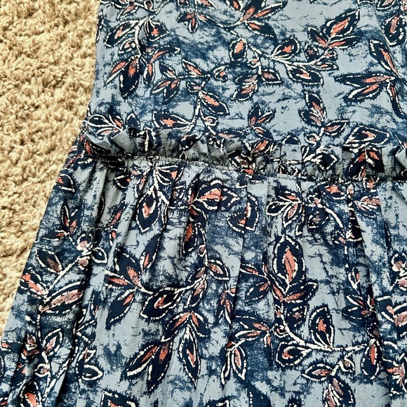Lucky Brand I Blue Floral Paisley Print Sleeveless Swing Dress I Size XS - Picture 7 of 13